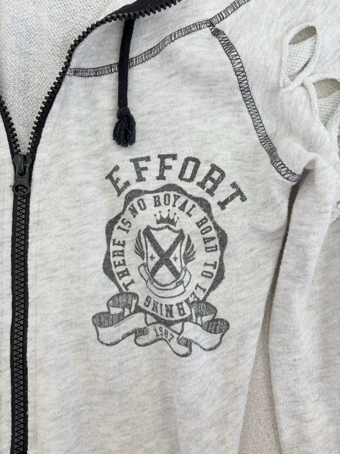 해골 데미지 후드집업 상품이미지5