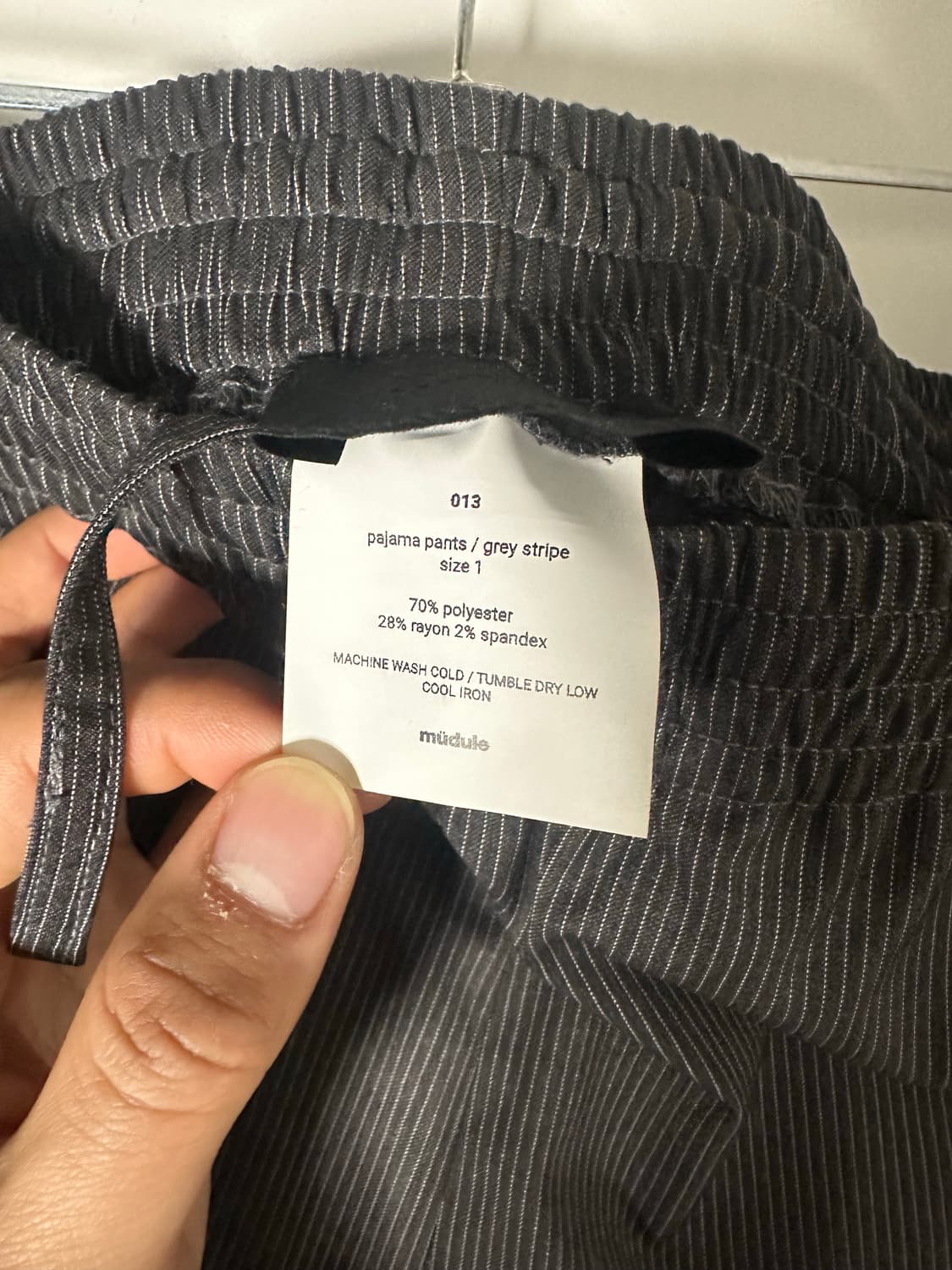 mudule pajama pants / grey stripe 상품이미지5