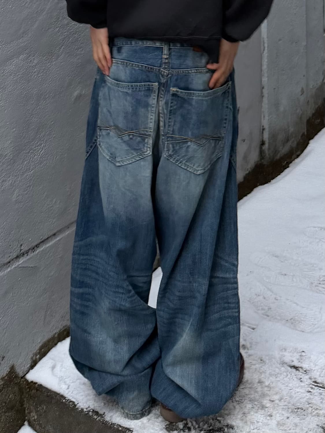 빈티지 자수 힙합팬츠 상품이미지1