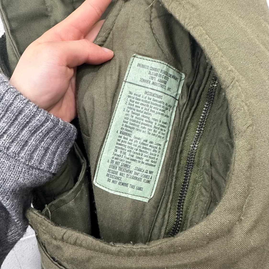 미군 장갑차 승무원 오버롤바지 상품이미지9