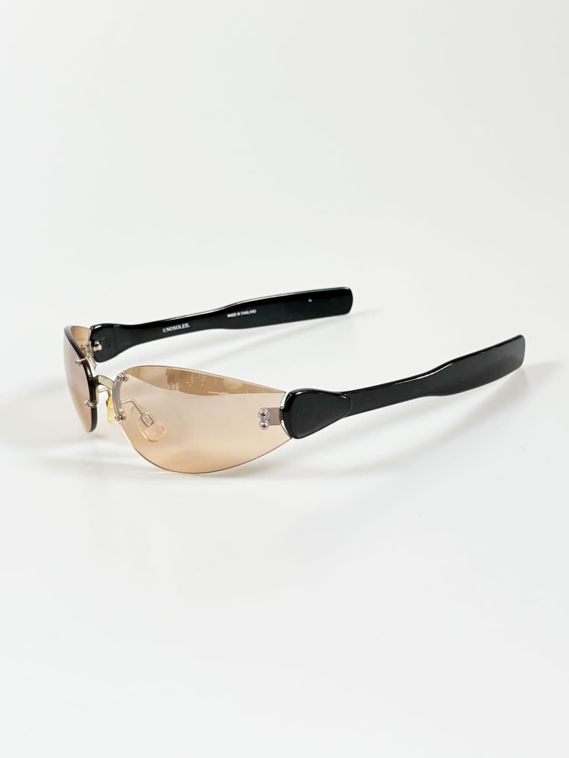 90s UNOSOLEIL 무테 스퀘어 틴트 빈티지 선글라스 상품이미지3