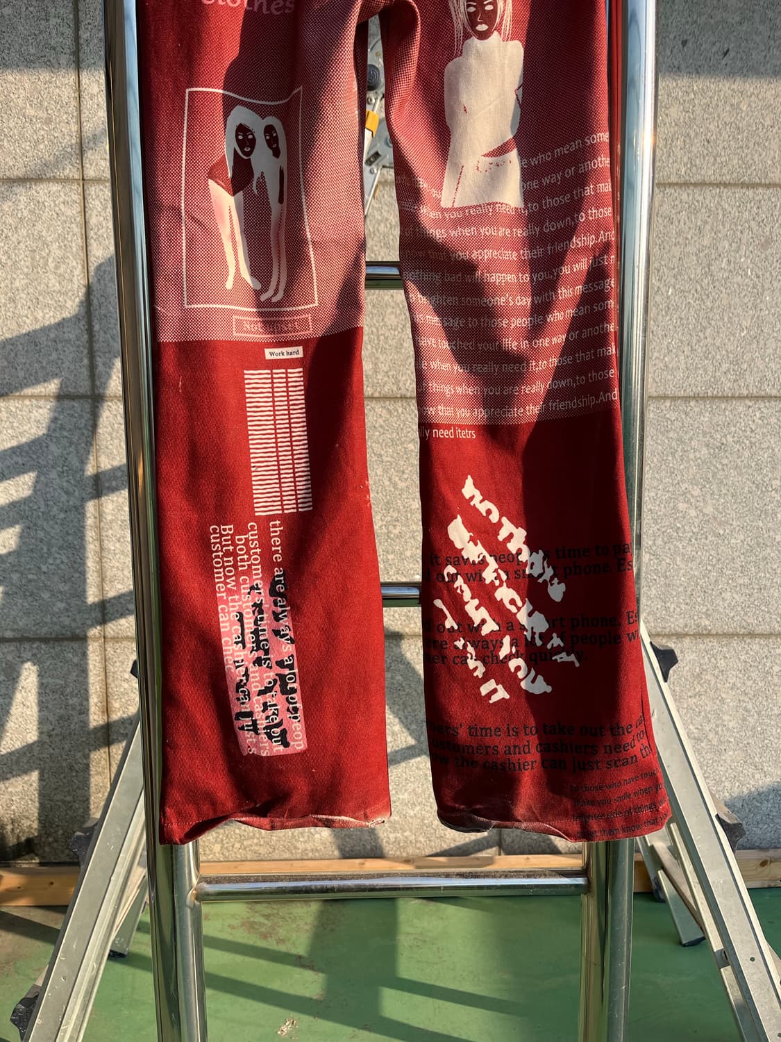 빈티지 레터링 리본 팬츠  상품이미지6