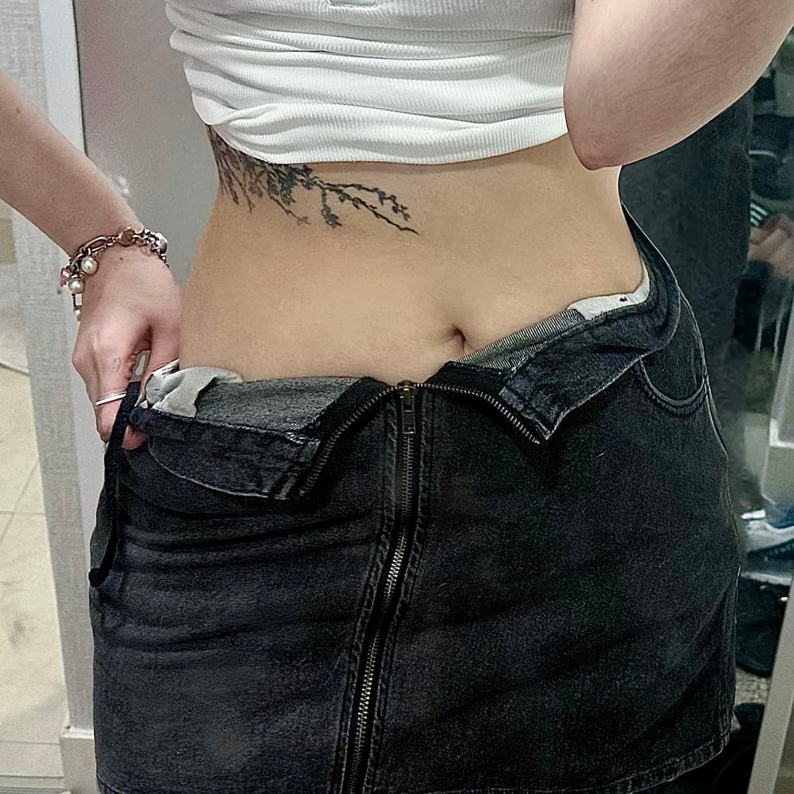 디스이즈네버댓 ZIP Skirt gray 상품이미지2
