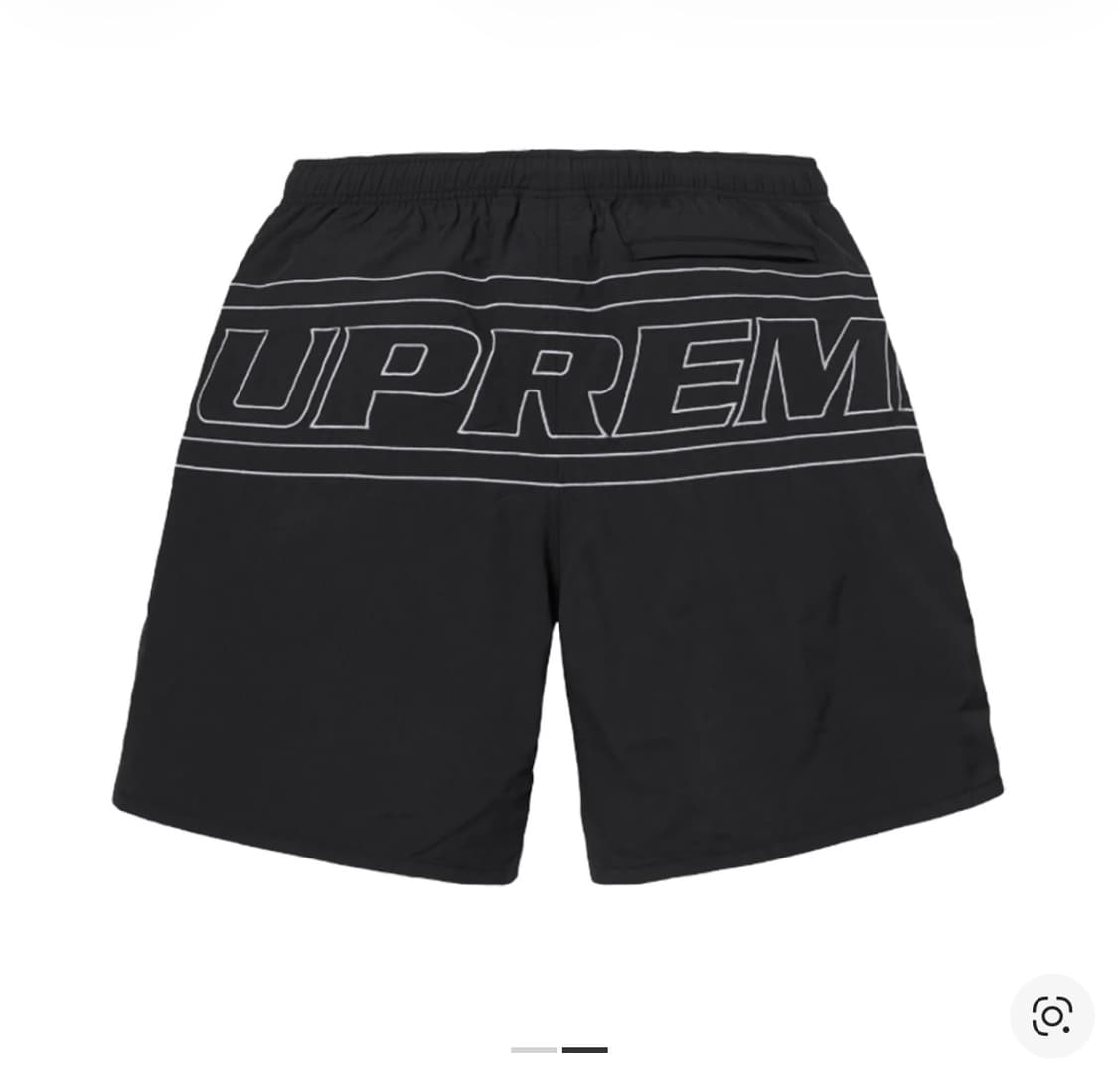 슈프림 빅 로고 나일론 쇼츠 블랙 - 25SS,L 상품이미지1
