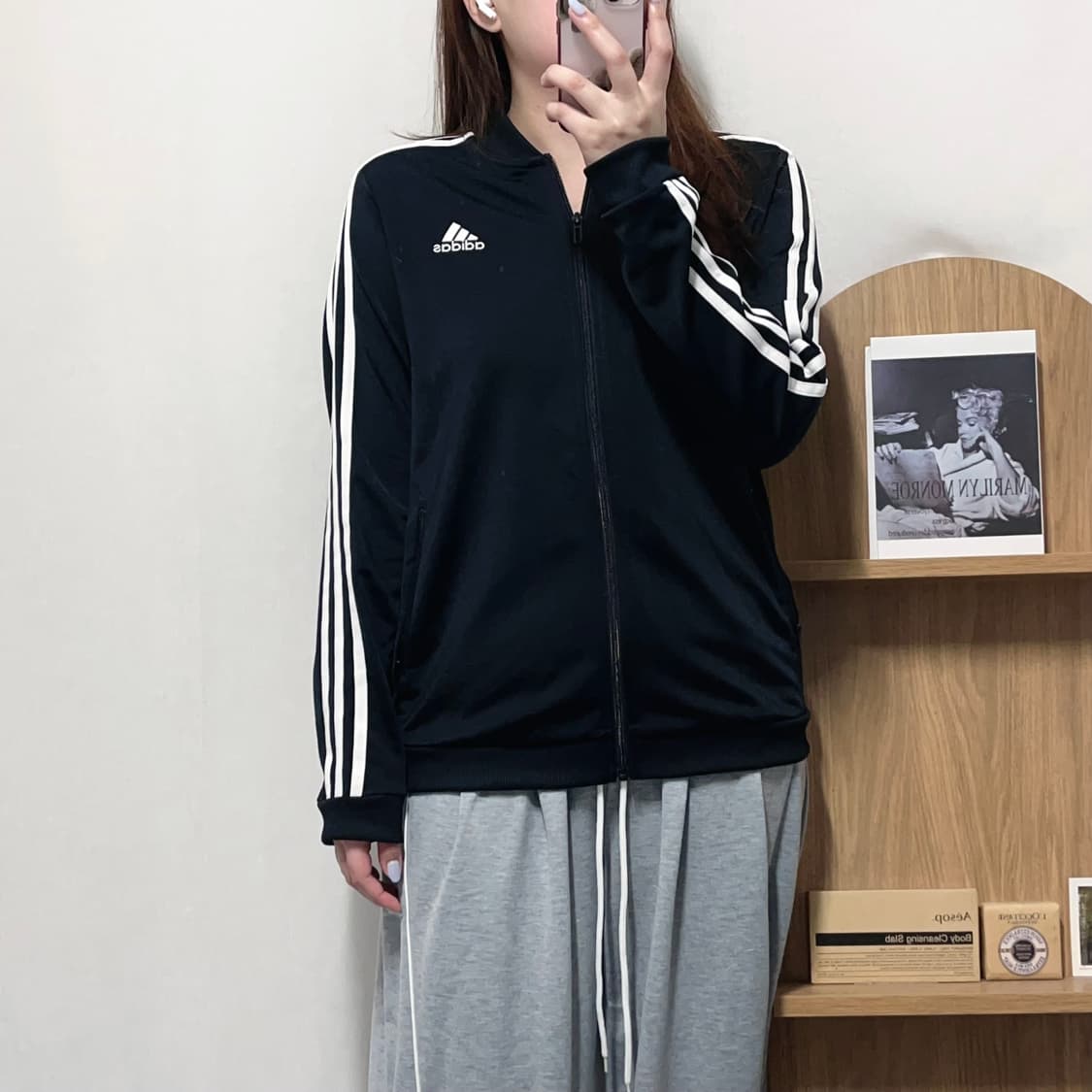 [정품] 아디다스 블랙 3S 져지 [ L ] 상품이미지2
