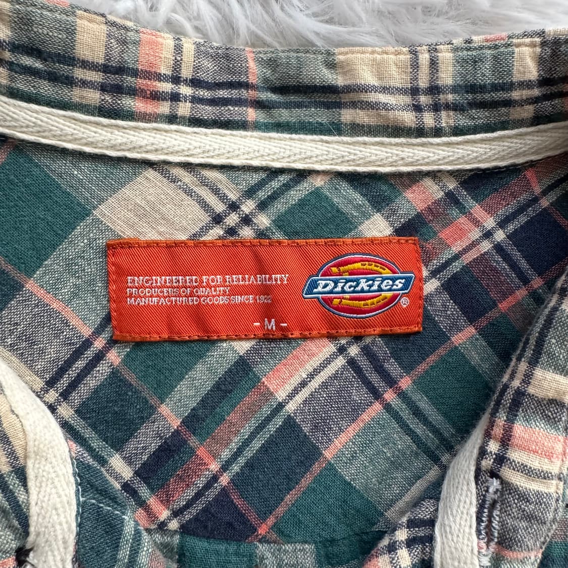 DICKIES 일본빈티지 노드 체크 셔츠 디키즈 빈티지셔츠 M 44 상품이미지4
