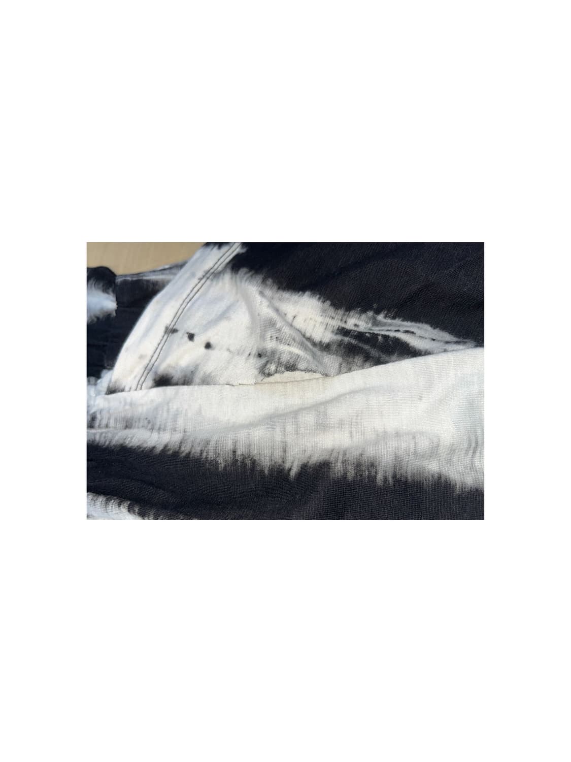 빈티지 블랙앤화이트 타이다이 원피스 상품이미지4