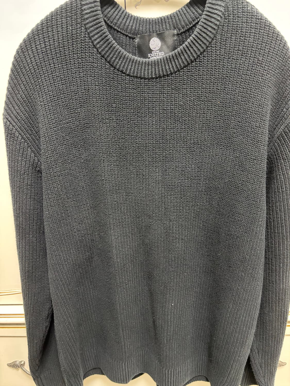 KNITTED 니티드 니트 블랙 L 상품이미지1