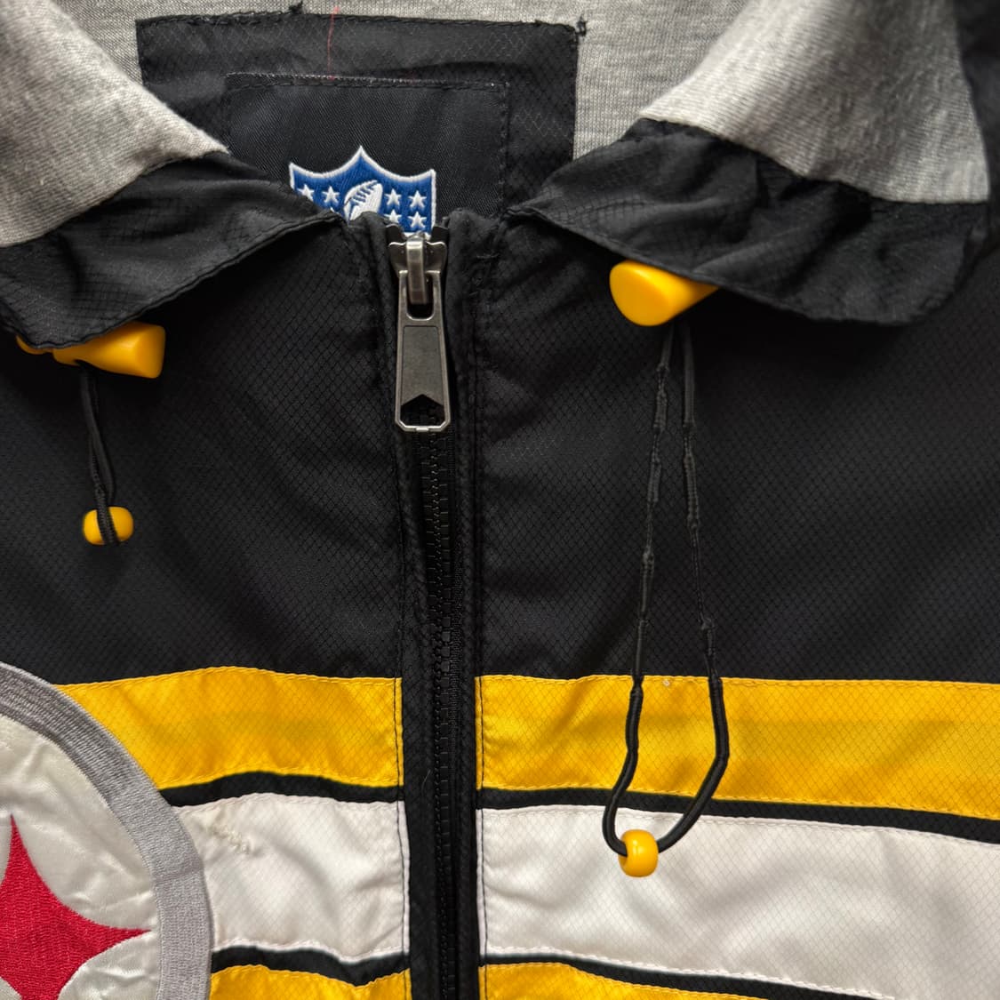 00s NFL X STEELERS 올드스쿨 바람막이 블랙 옐로우 상품이미지10