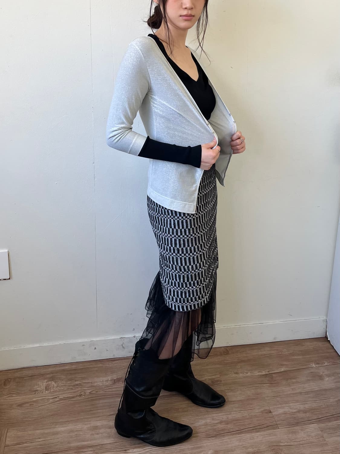 Lncline 후크 가디건 상품이미지6