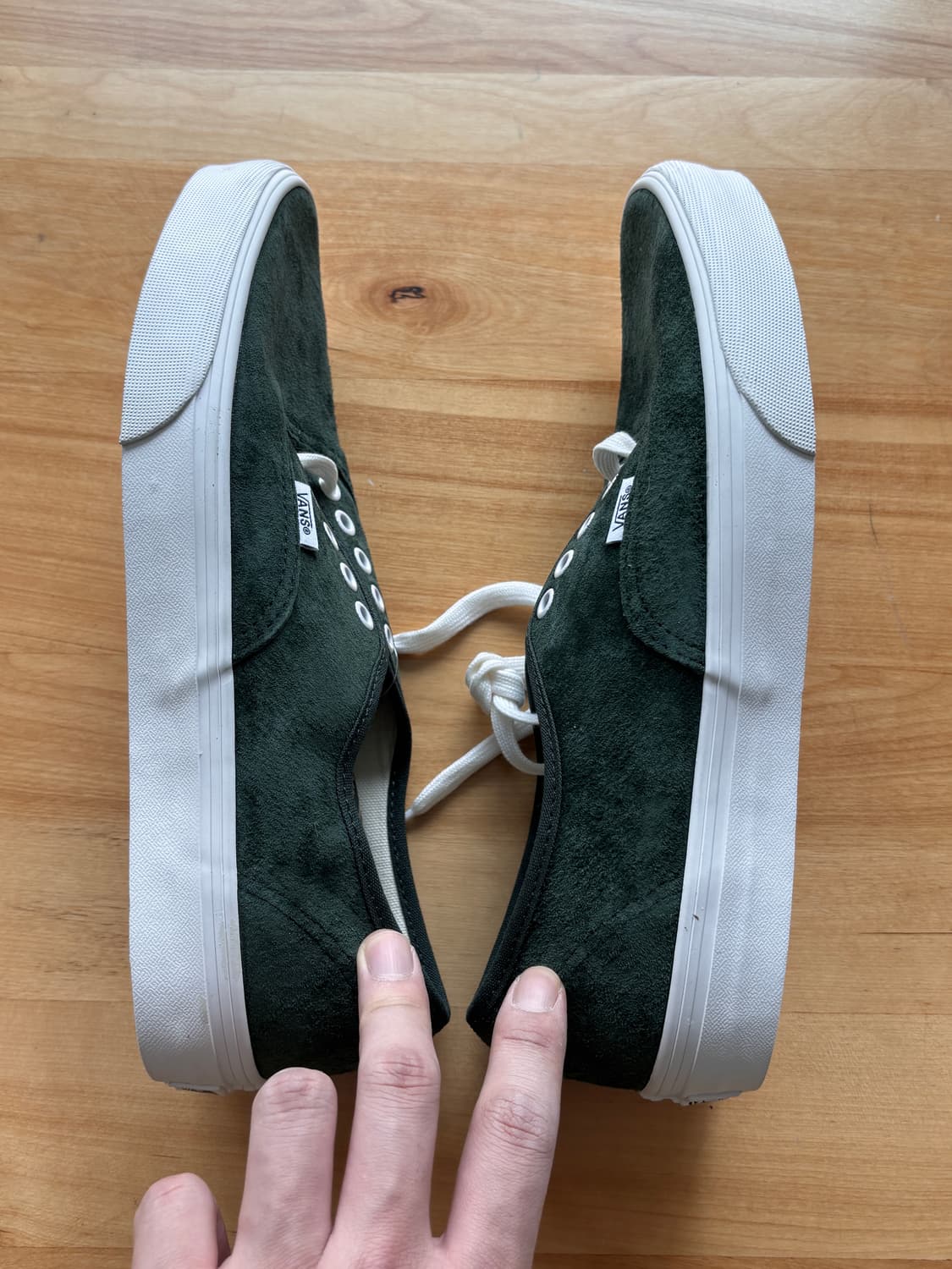 반스 어센틱 스웨이드 딥그린 카키 280 (새상품) 상품이미지5