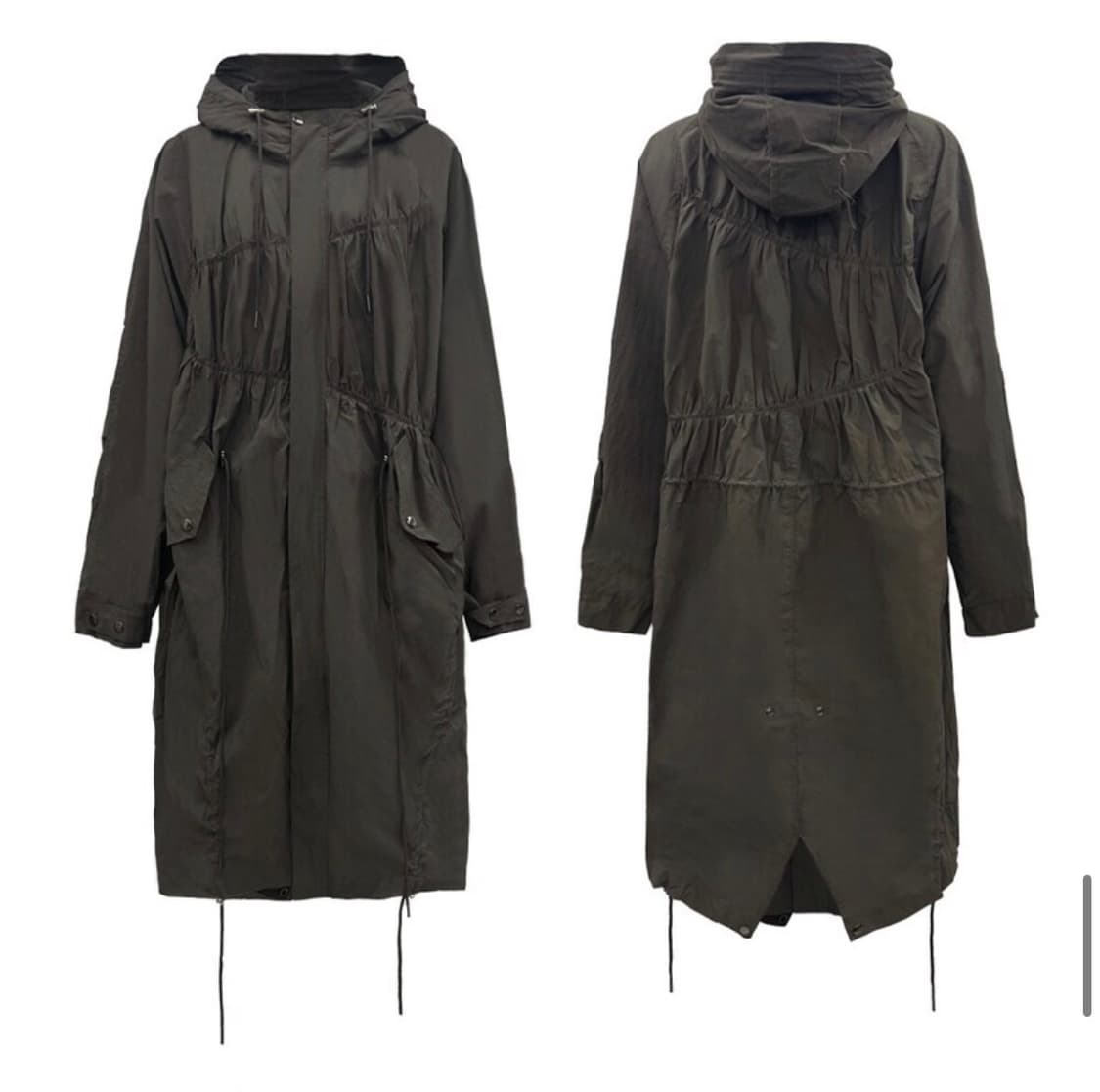 OS) 나체 nache 셔링 코트 블랙 상품이미지2