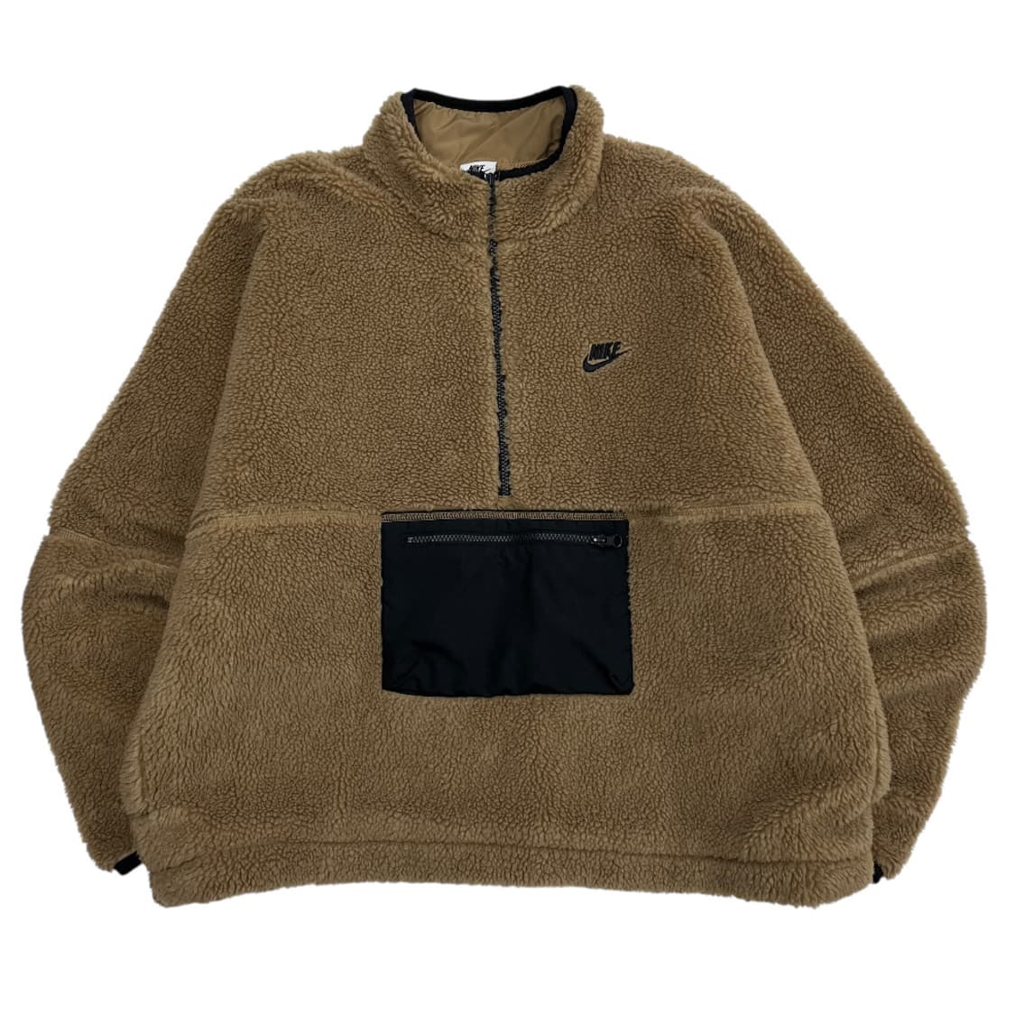 나이키 블랙포켓 베이지 뽀글이 곰돌이 반집업 XL 상품이미지2