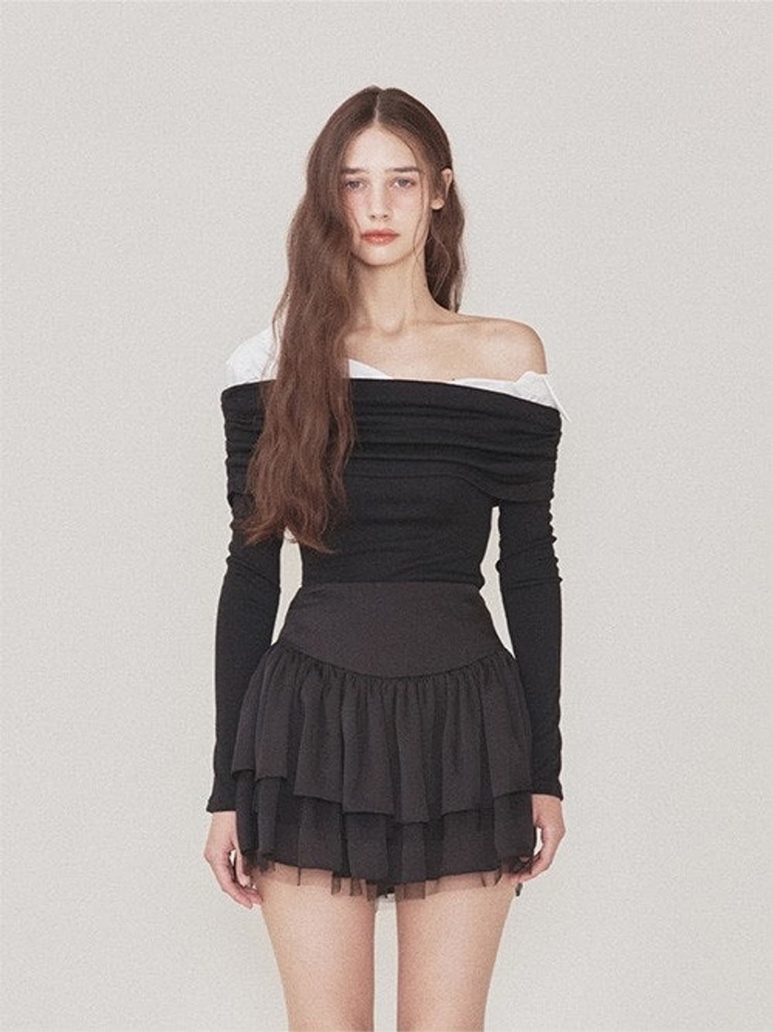 낫유어로즈 릴리 탑 블랙 S 상품이미지1