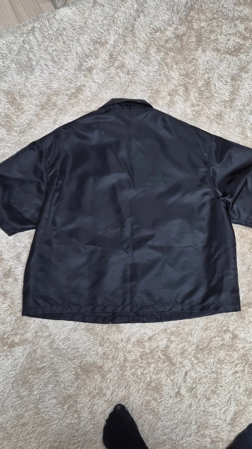 프라다 리나일론 반팔 셔츠 블랙 상품이미지2