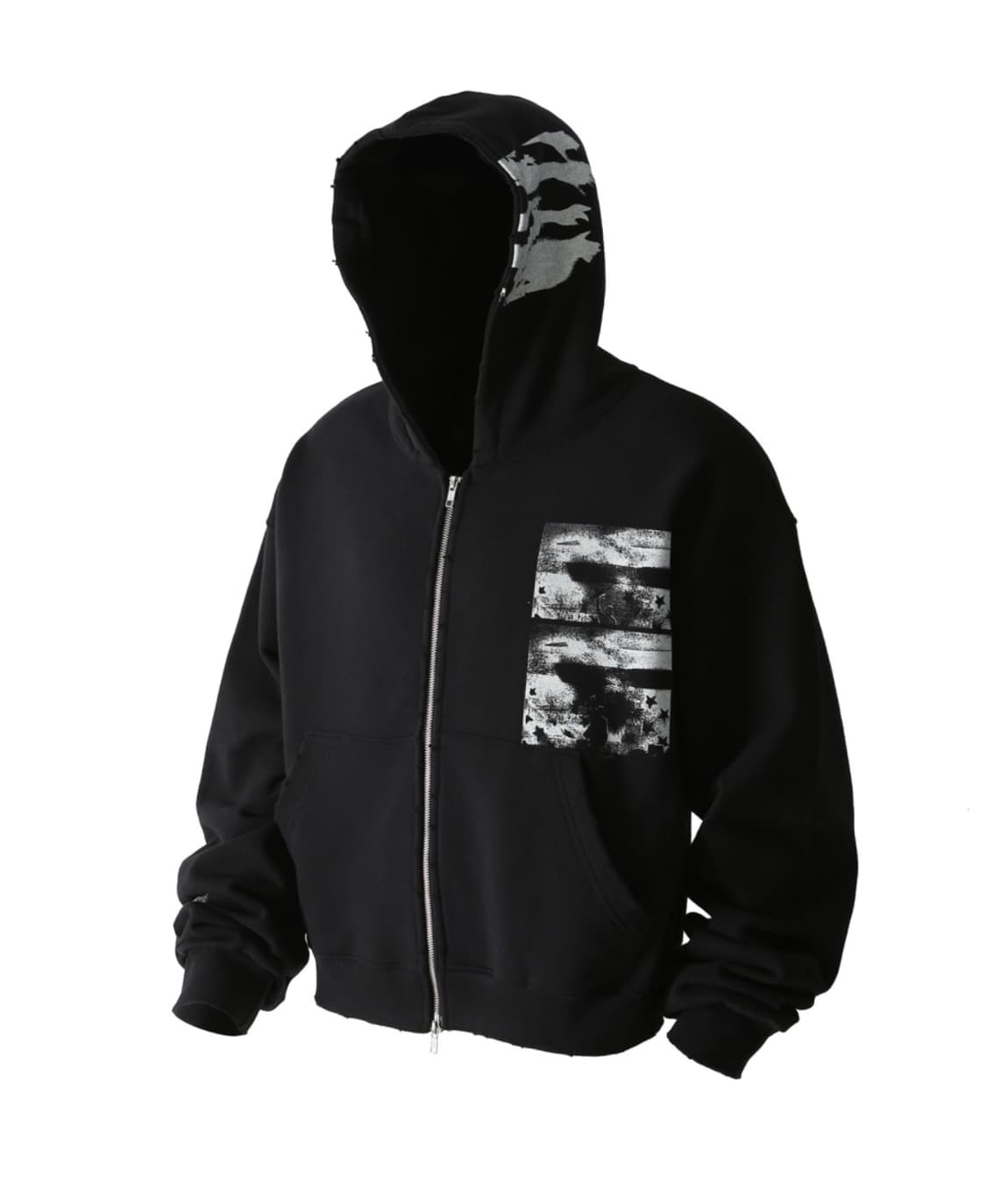 로어링라드 워시드 후드집업 블랙 L 상품이미지1