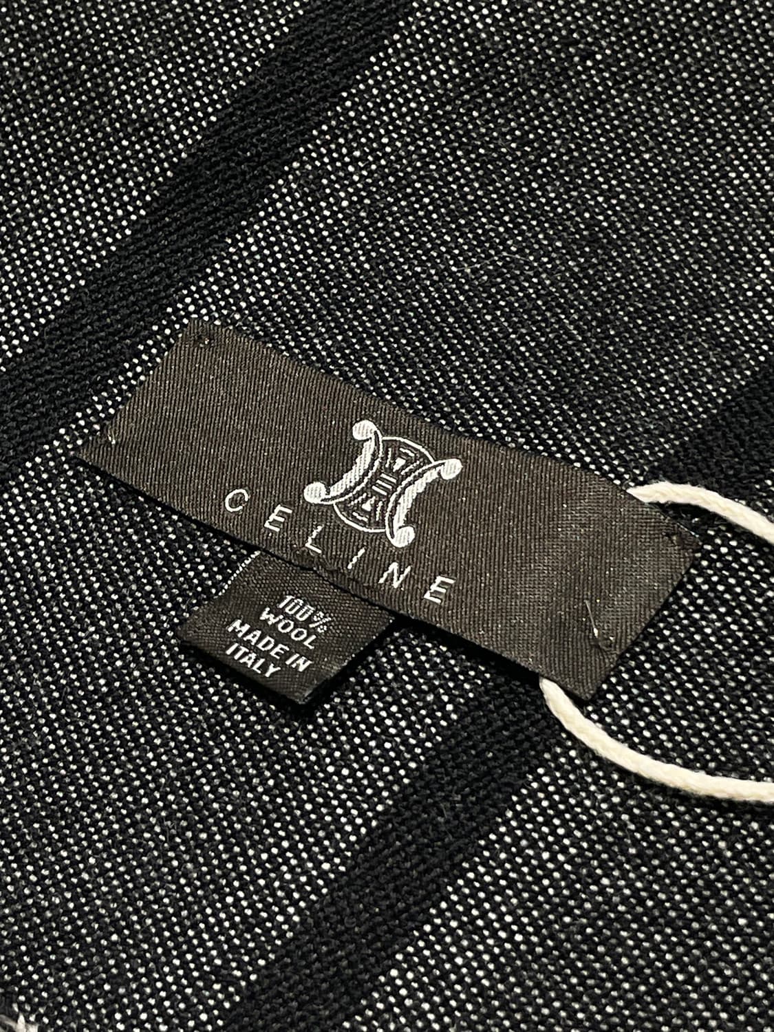 셀린느 CELINE 이태리 배색 울 숄 목도리 A1538 상품이미지5