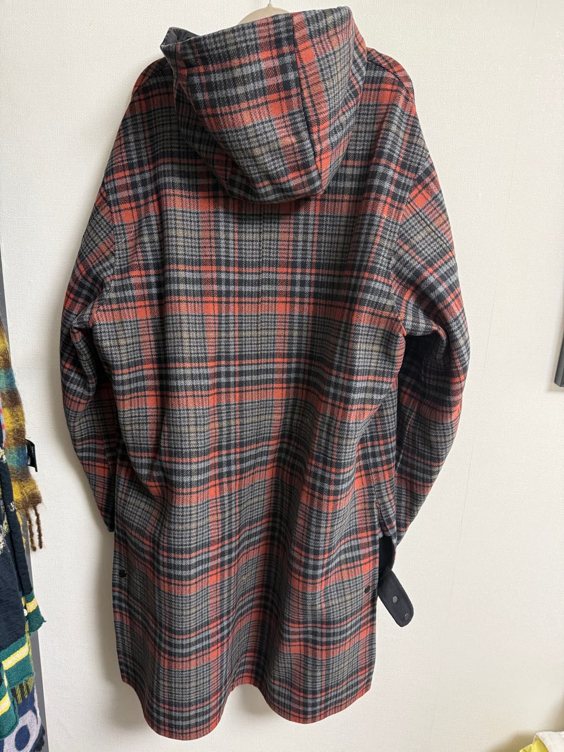 솔리드옴므 리버시블 체크 코트 50사이즈 (105~105) 상품이미지2