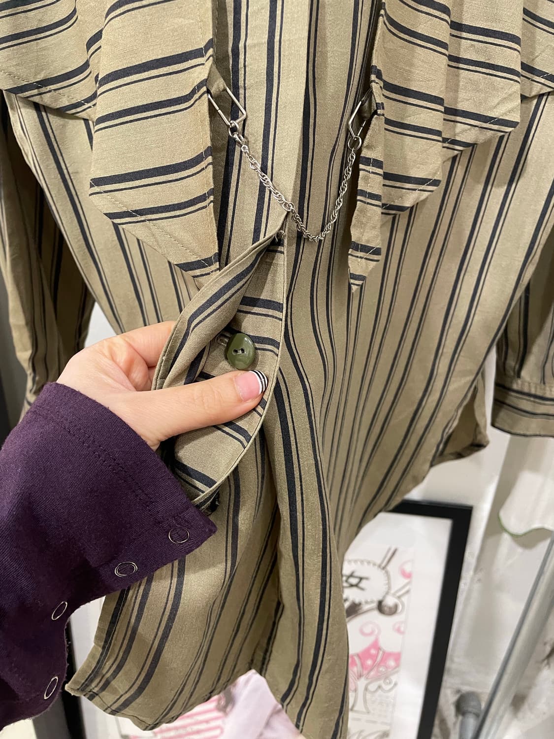 chain stripe blouse 상품이미지9