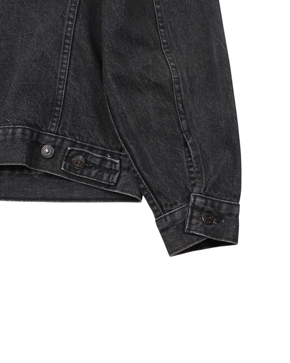 1980s 리바이스 75505-0259 흑청 데님 자켓 빈티지 블랙 상품이미지7