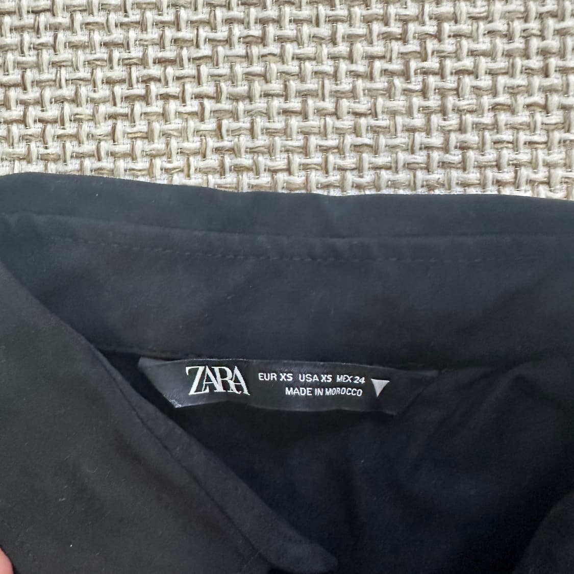 XS 자라 크롭 셔츠 0429D 상품이미지3