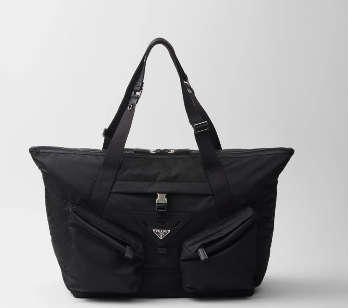 Prada Re-Nylon Leather Travel Bag 상품이미지1