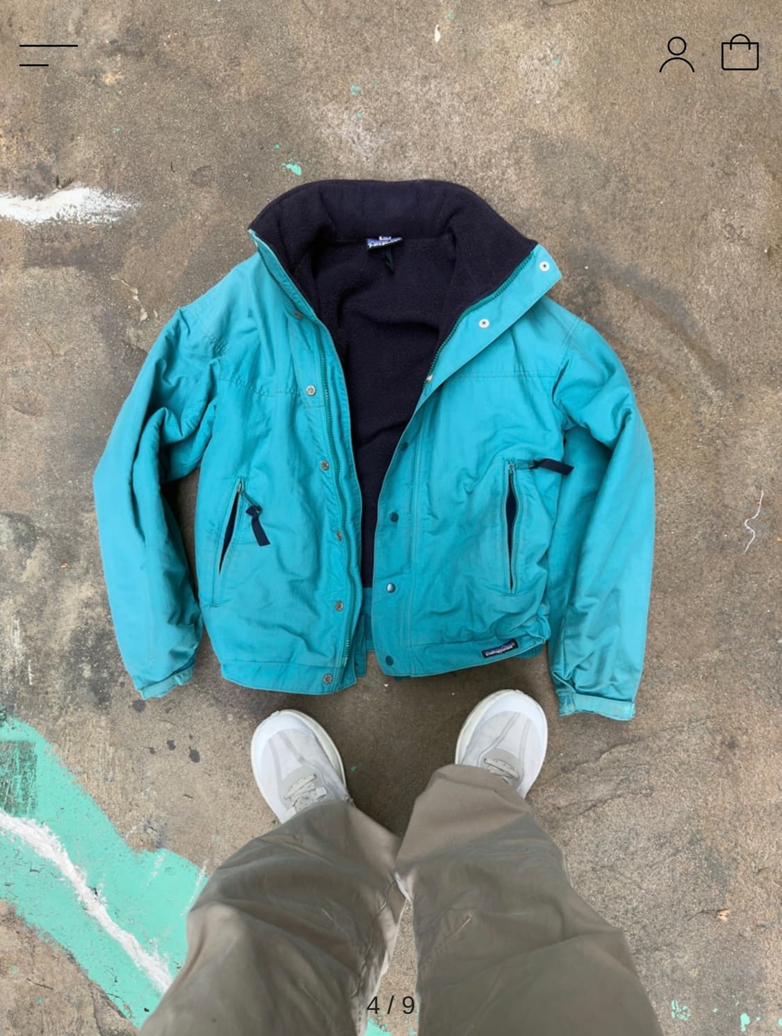 파타고니아 80‘s 마운틴 쉘 봄버 빈티지 S사이즈 상품이미지3