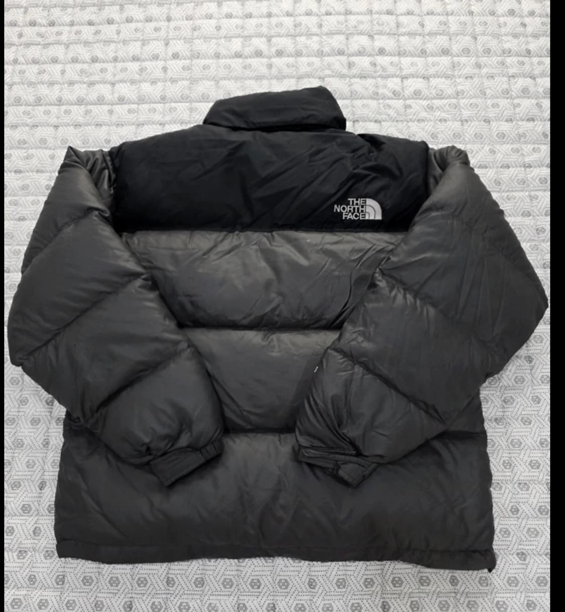노스페이스 눕시 700 패딩 회색/검정 100 상품이미지9
