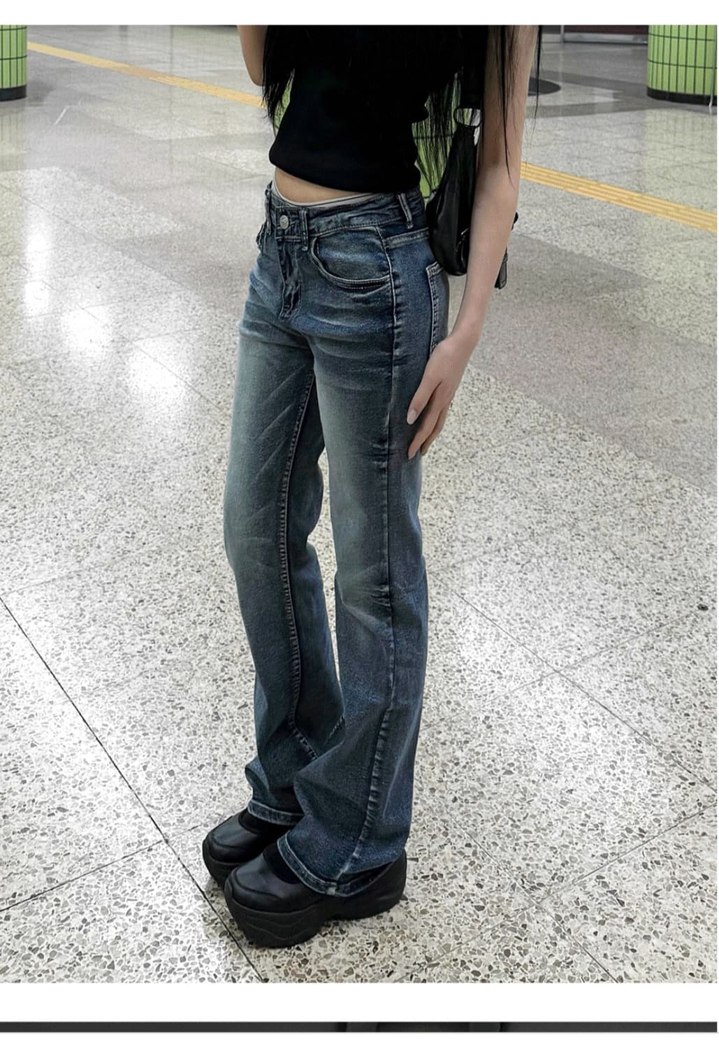 (무료배송)하츠코시 아카이브 애쉬 블루 로우데님  상품이미지2