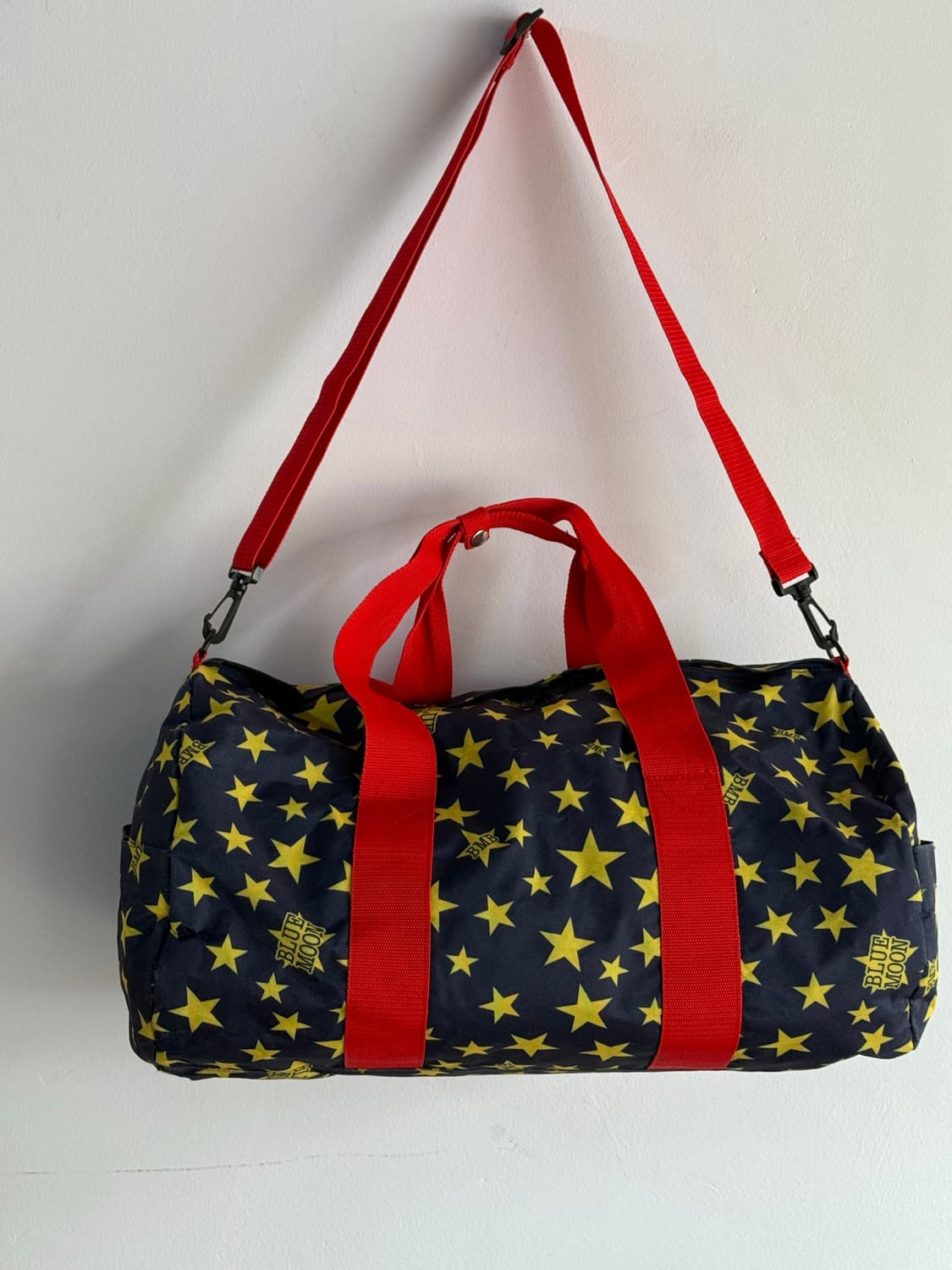 Blue moon blue 일본 빈티지 레트로 별 보스턴백 상품이미지1