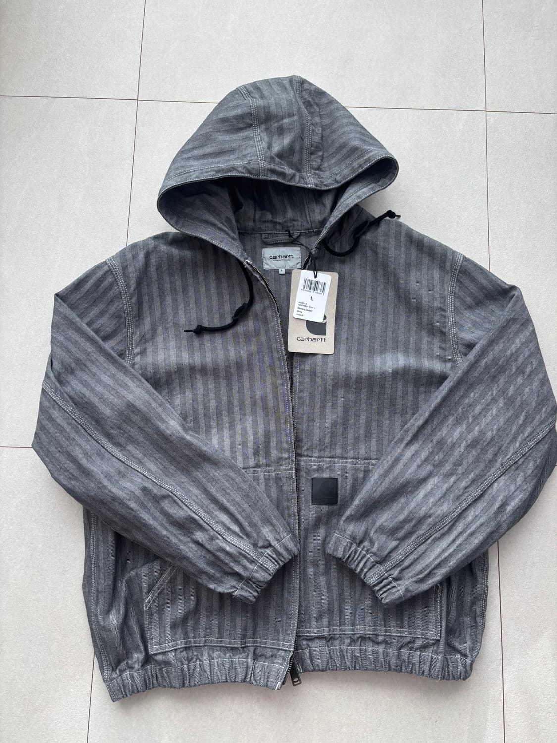 [L] 새상품 칼하트 메나드 자켓 그레이 린스드 후드 자켓 상품이미지3