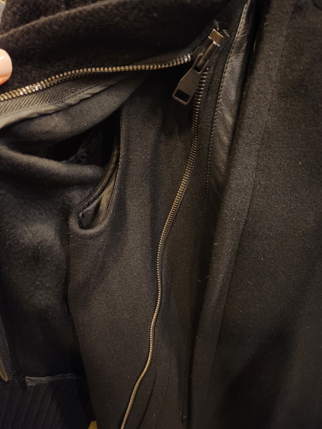 시스템 블랙 코트 상품이미지4