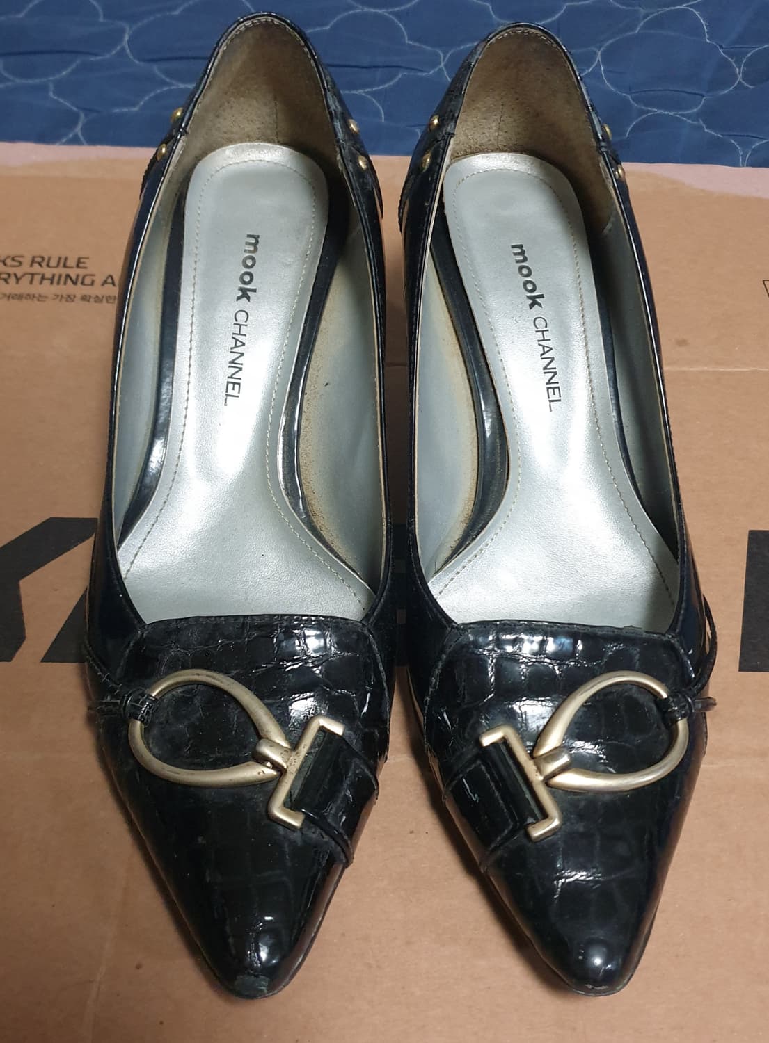 MOOK CHANNEL 하이힐 블랙 (240) 굽7cm 상품이미지1