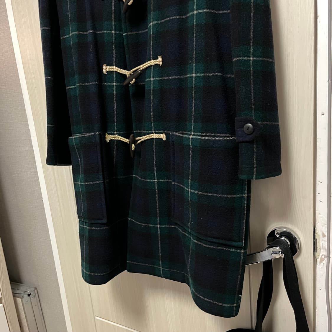 00's tartan check duffle coat  상품이미지3