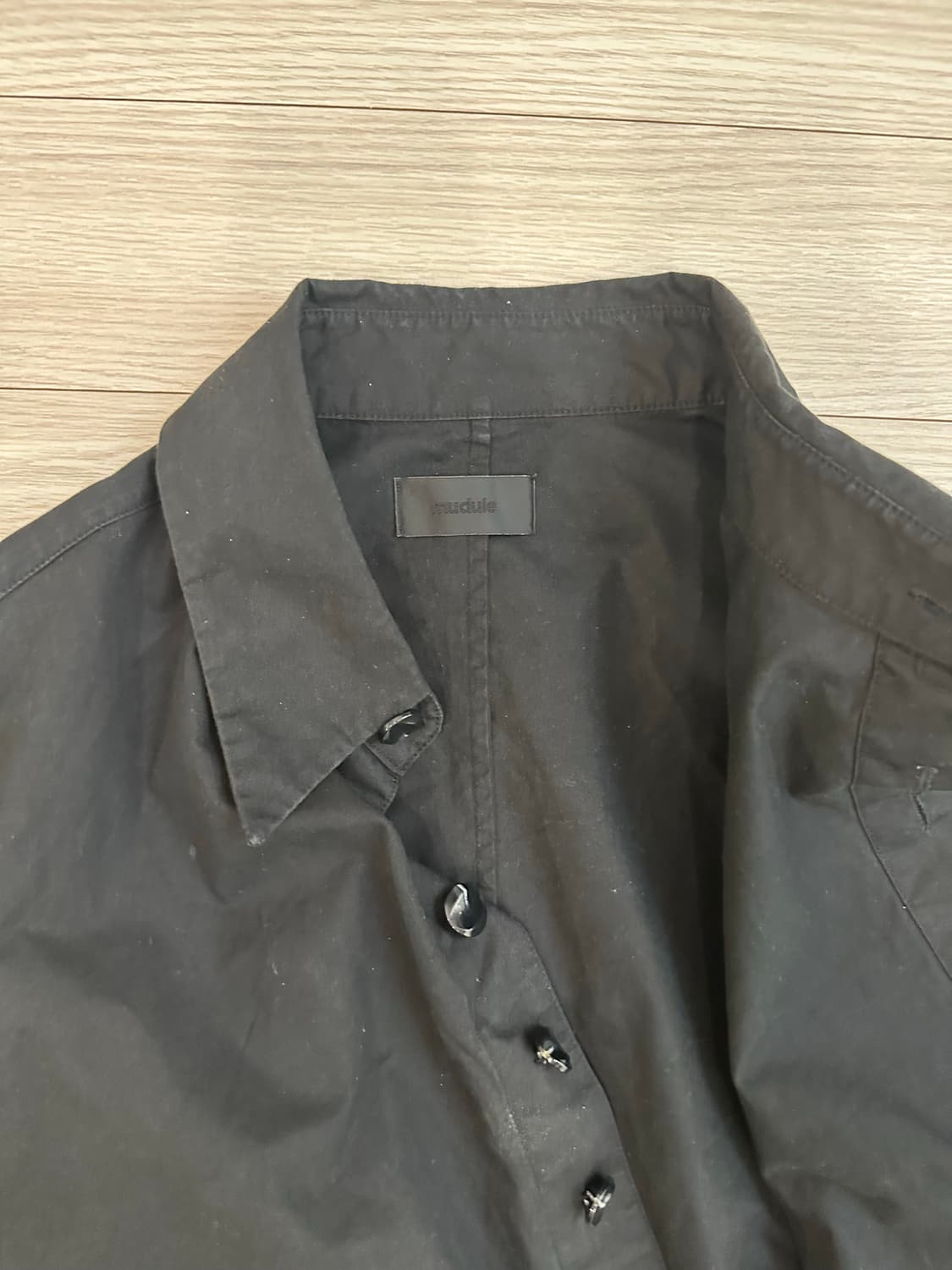 [2] mudule AB/02 Flugel Shirts Black 상품이미지5