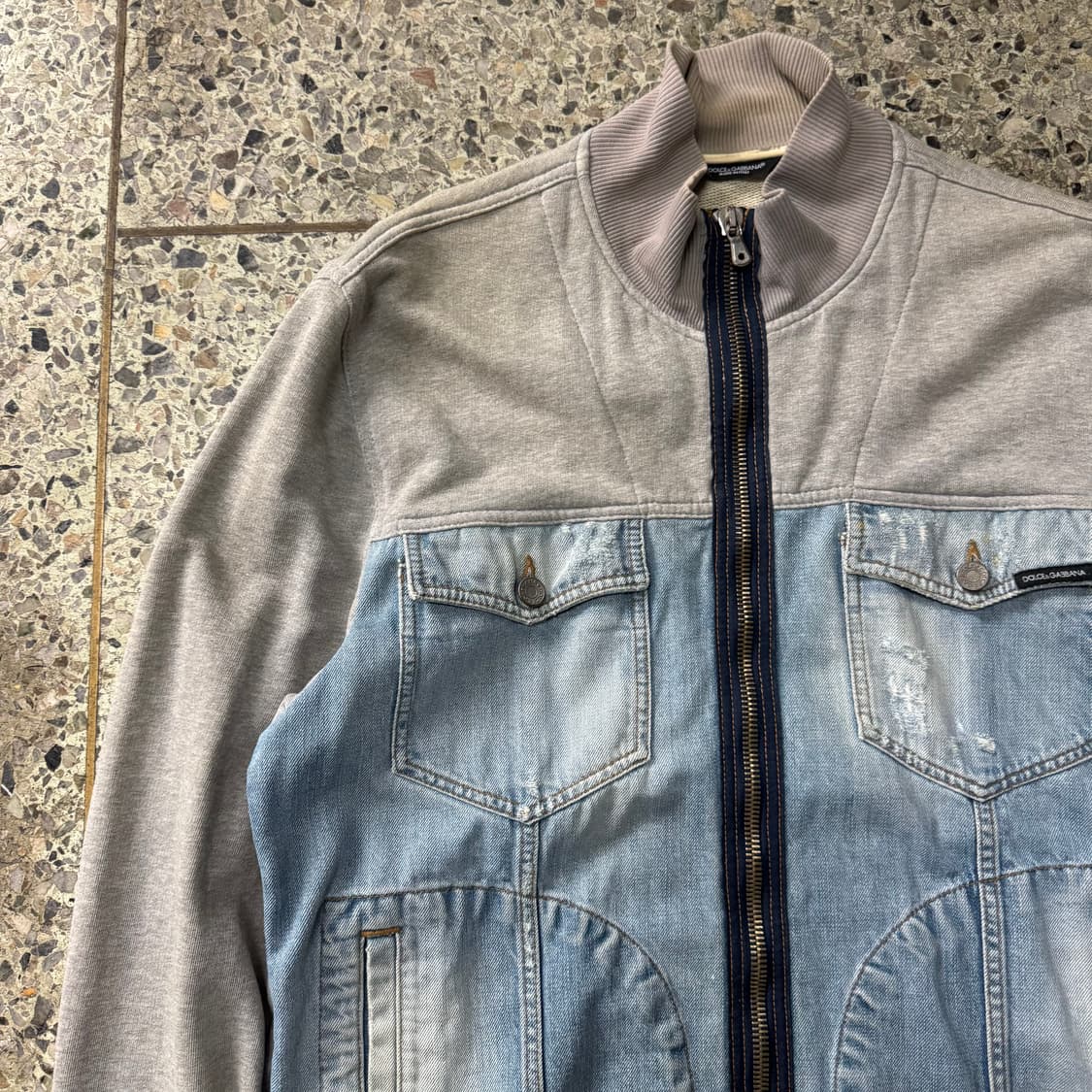 [XL] D&G 돌체앤가바나 데님 스웻 집업 자켓 상품이미지4