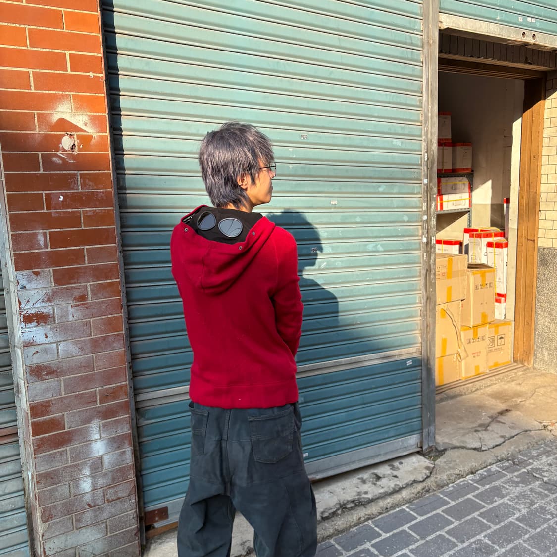 씨피컴퍼니 울 니트 고글 집업 자켓 상품이미지3