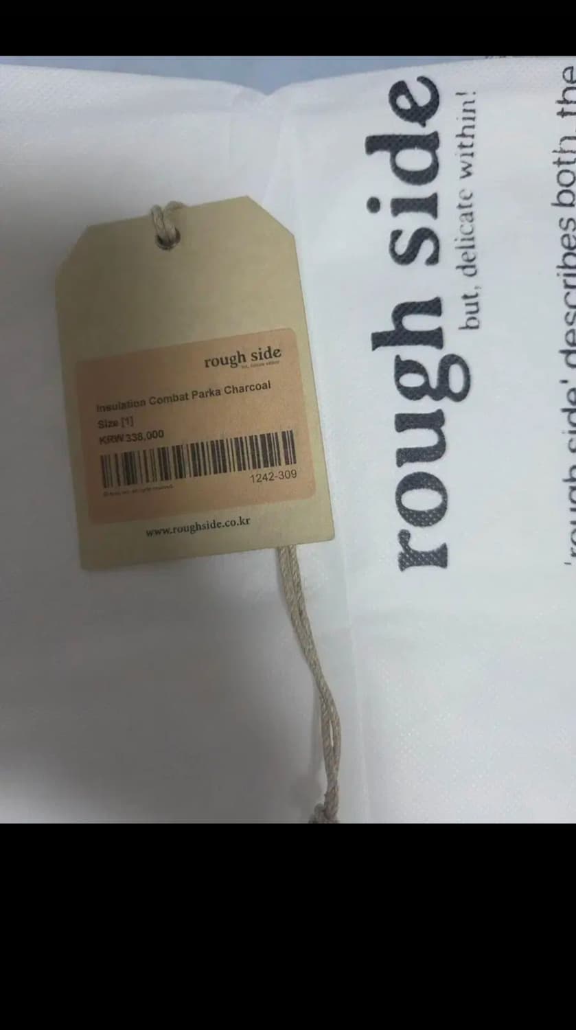 러프사이드 24fw 인슐레이션 컴뱃파카 챠콜 1 상품이미지5
