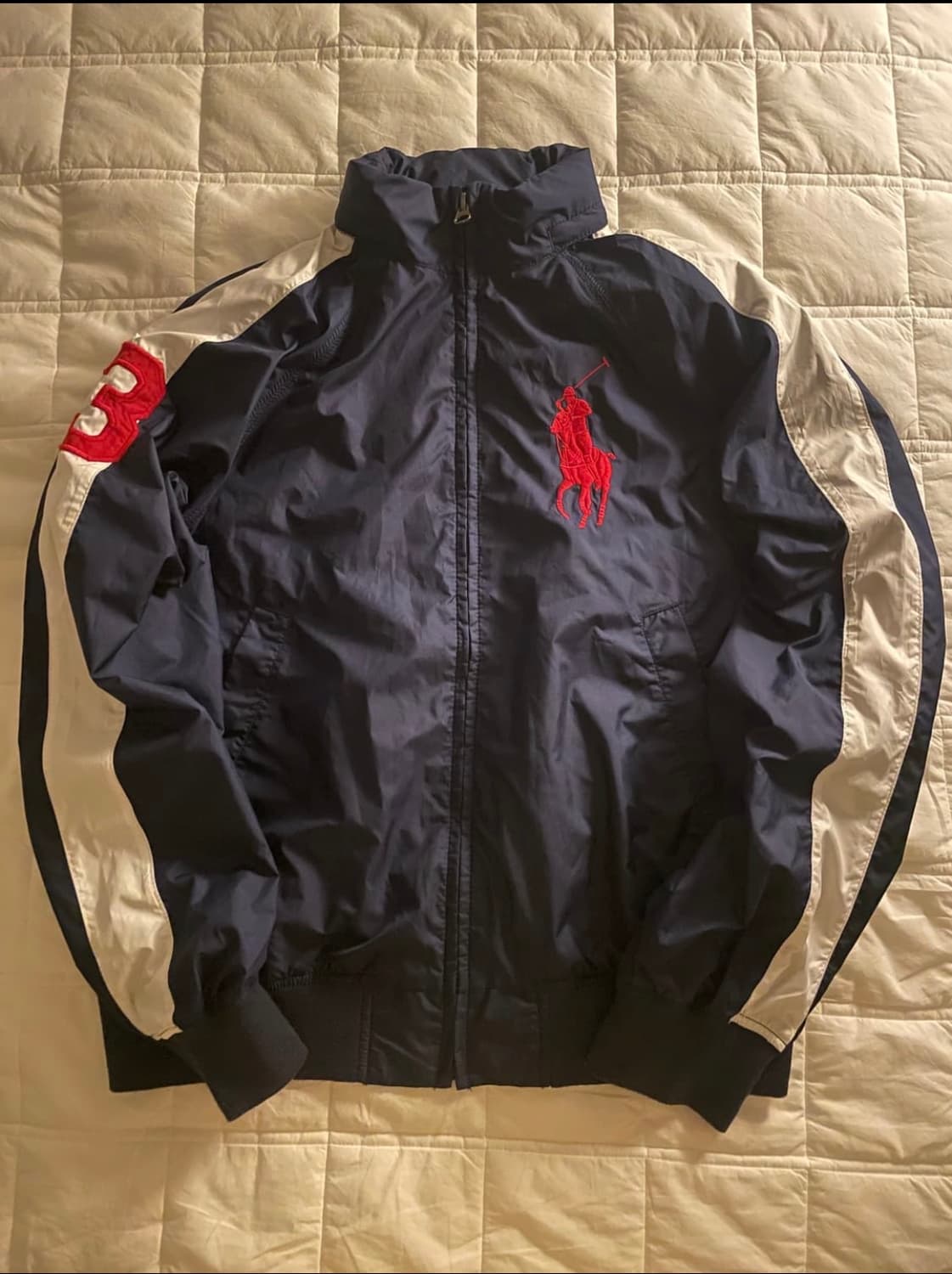 폴로 랄프로렌 레드 빅포니 트랙 자켓 네이비 #3 상품이미지1