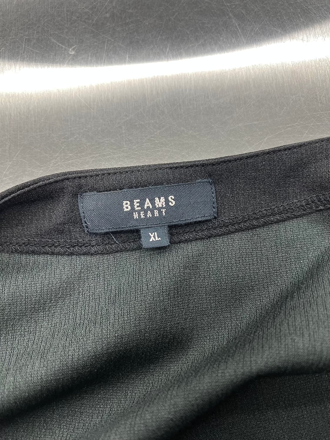 빔즈 블랙 유카타 리넨 논카라 로브 가디건 상품이미지7