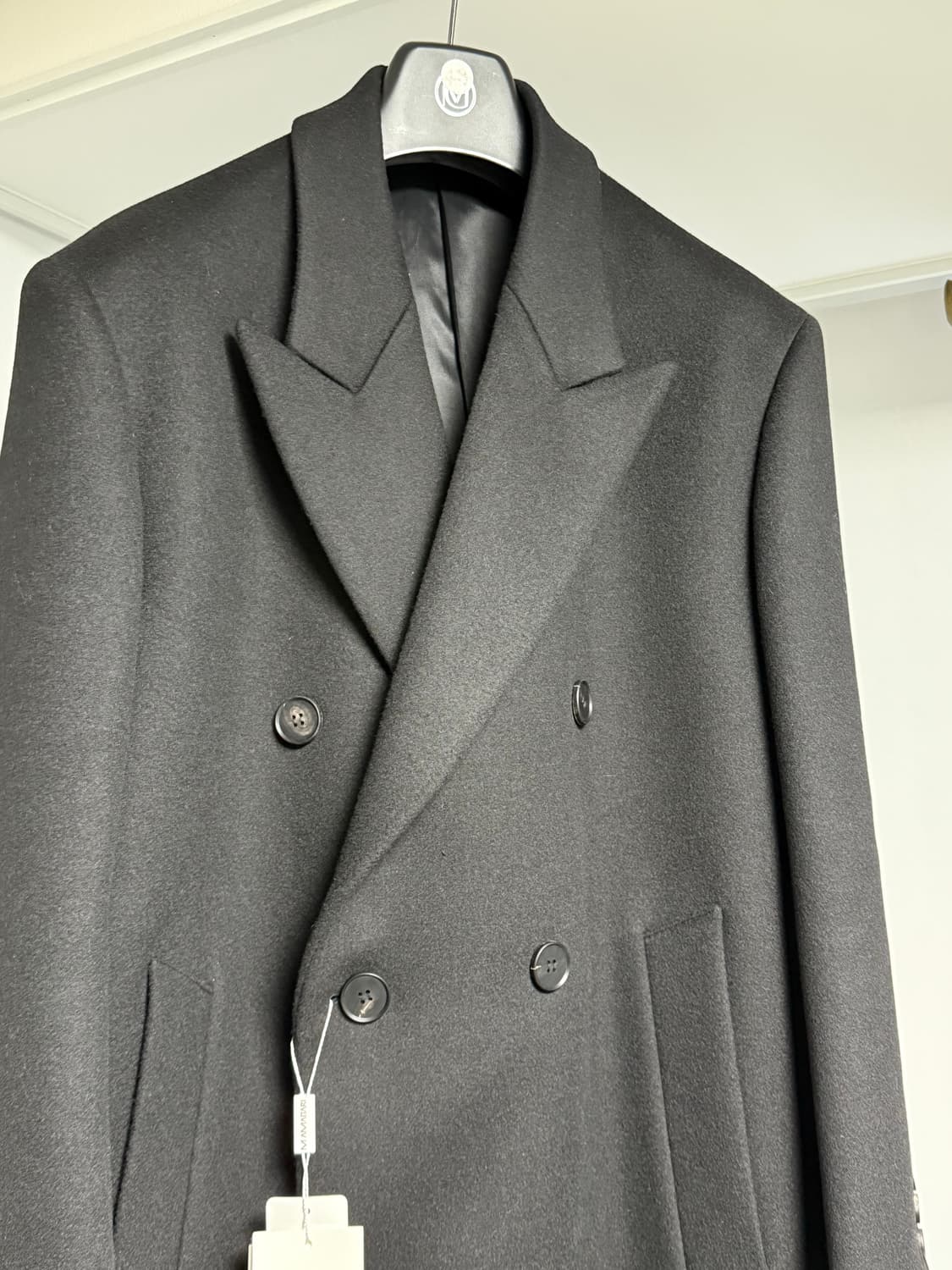 (새상품) 마마가리 오버사이즈 더블 브레스티드 코트 48 상품이미지1