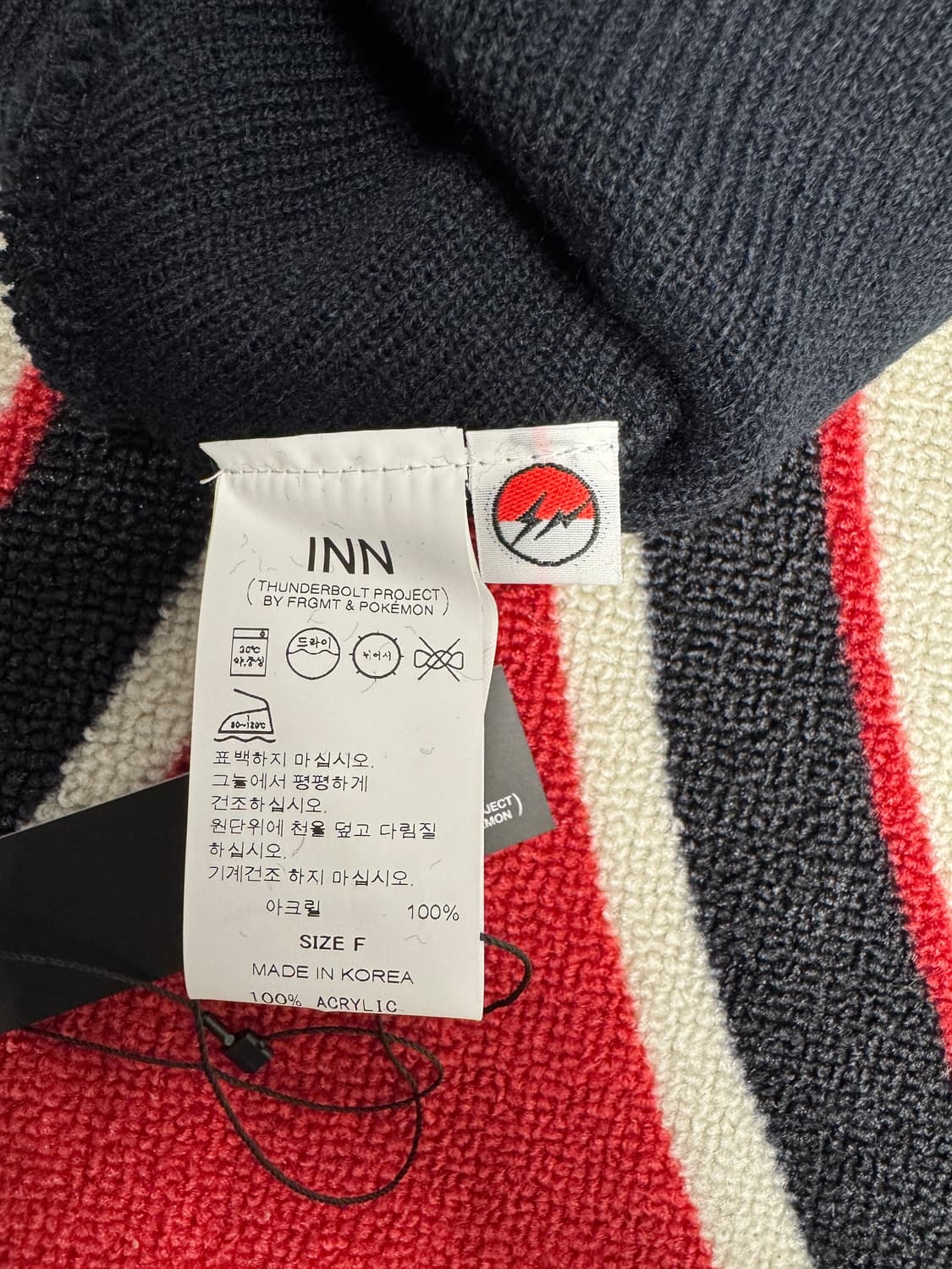 프라그먼트 포켓몬 인 썬더볼트 프로젝트 비니 블랙 상품이미지3