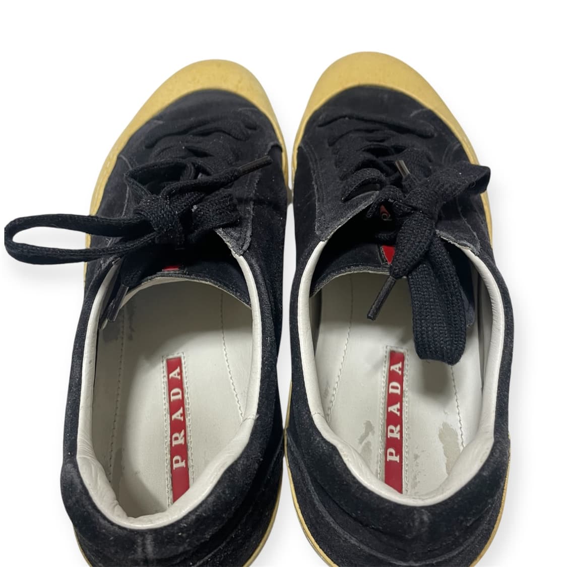 280~285) 프라다 스포츠 스웨이드 스니커즈 블랙 상품이미지5