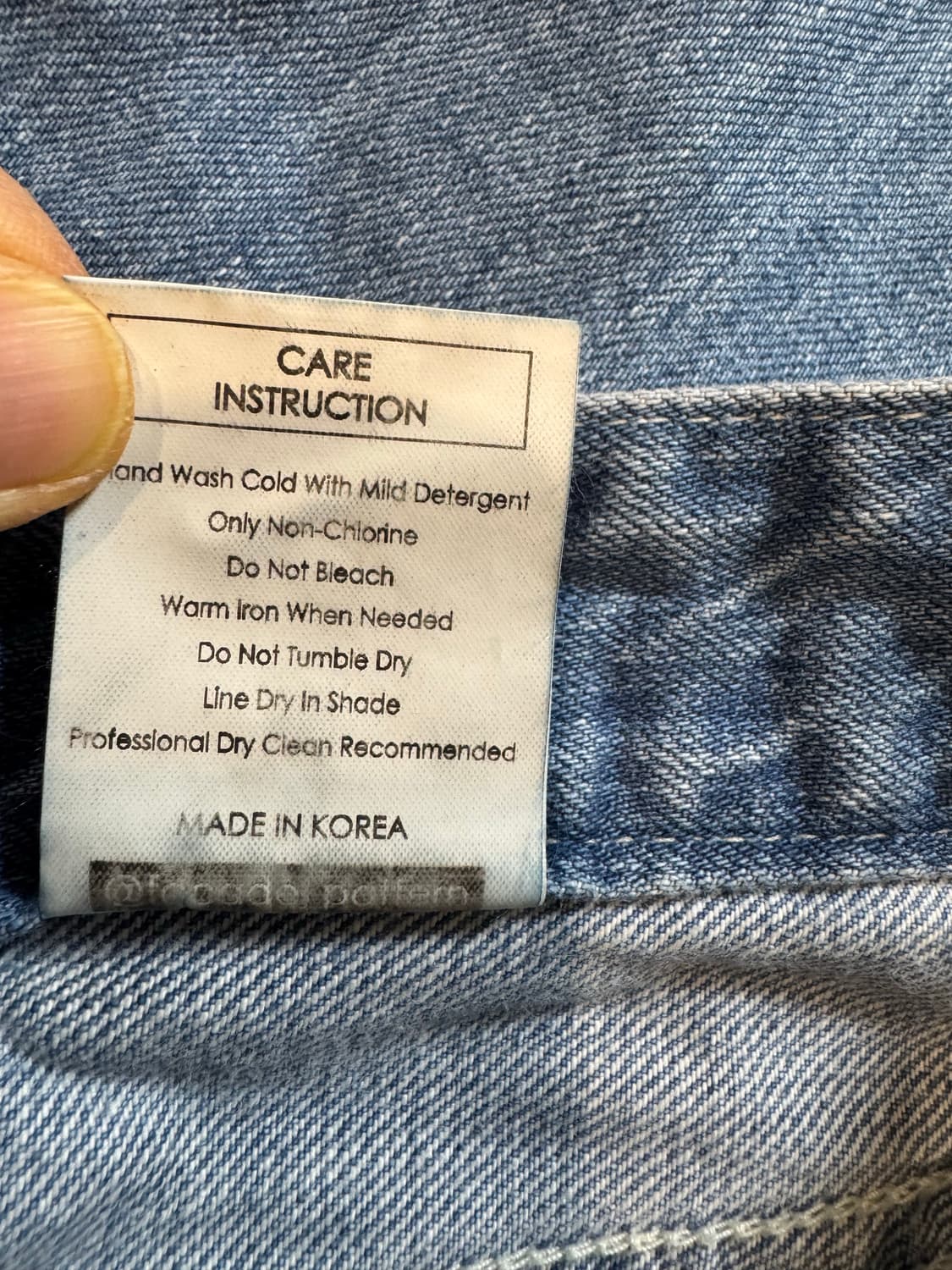 파사드패턴 클래식 데님 빈티지 인디고  상품이미지5