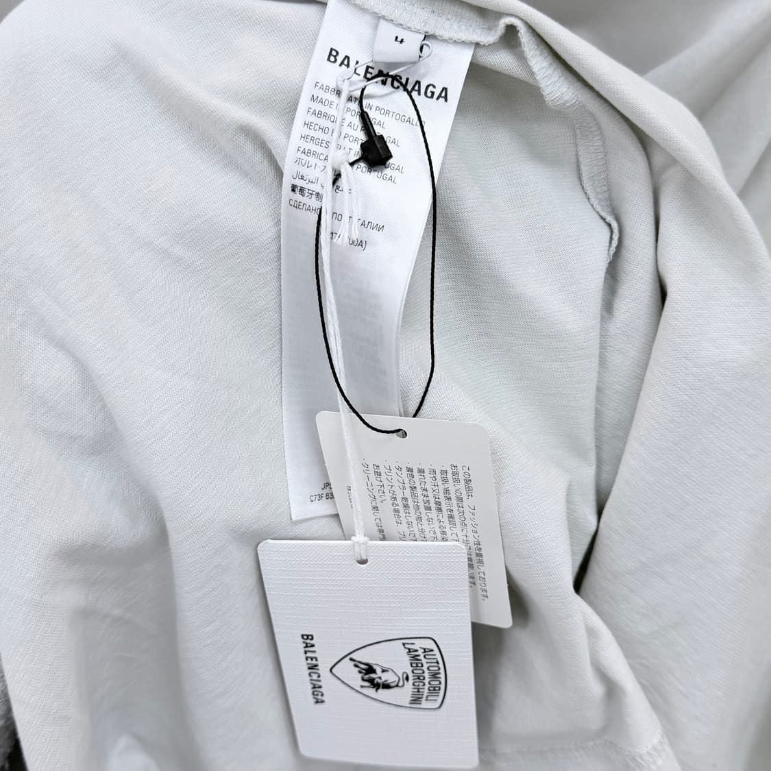 [S+급/4] 발렌시아가 x 오토모빌리 람보르기니 롱 슬리브 긴팔 티셔츠 상품이미지8