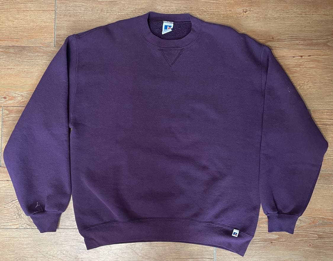 90s 러셀 애슬레틱 스웻셔츠 퍼플 미제🇺🇸 상품이미지1