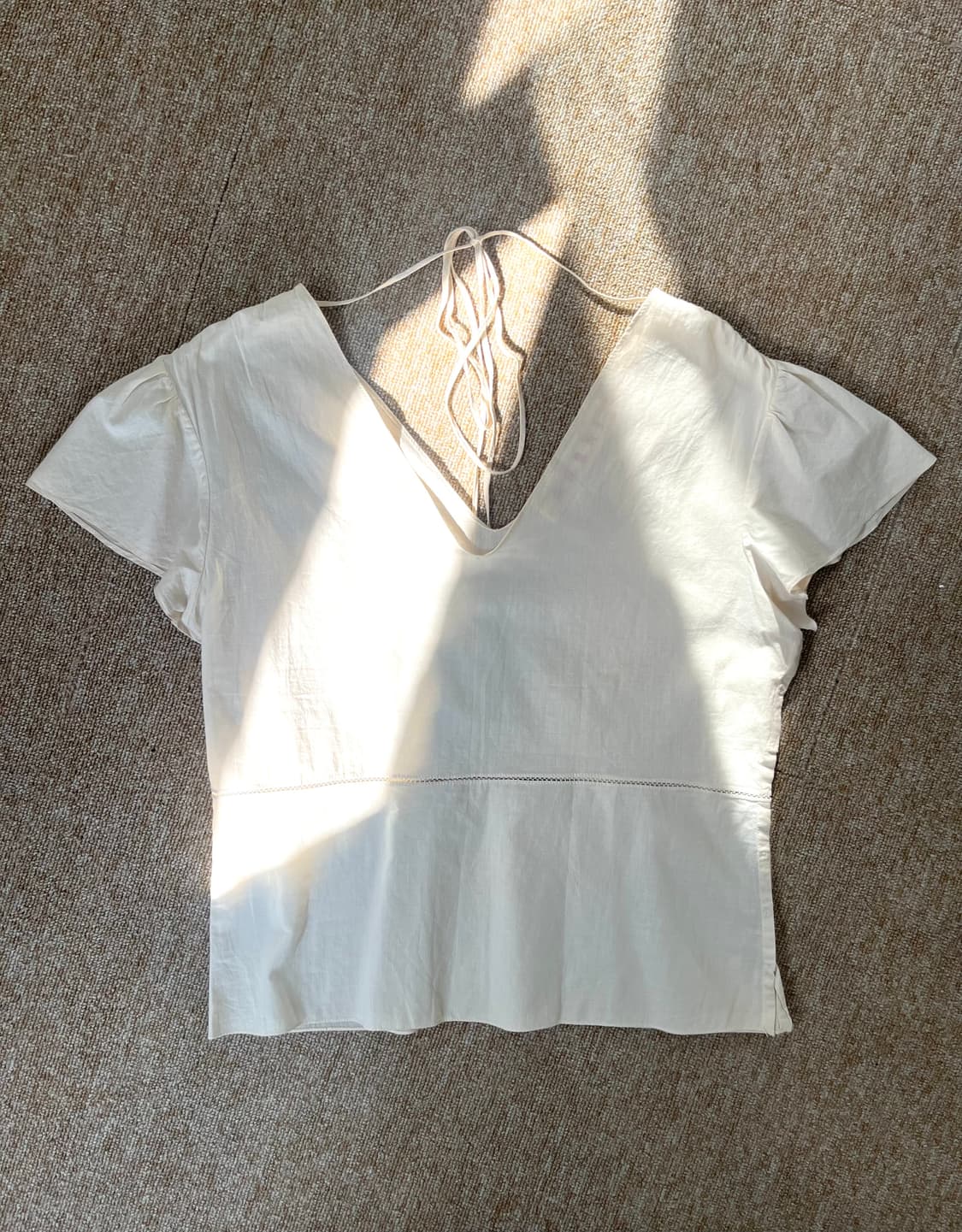 v-neck cotton blouse 상품이미지1