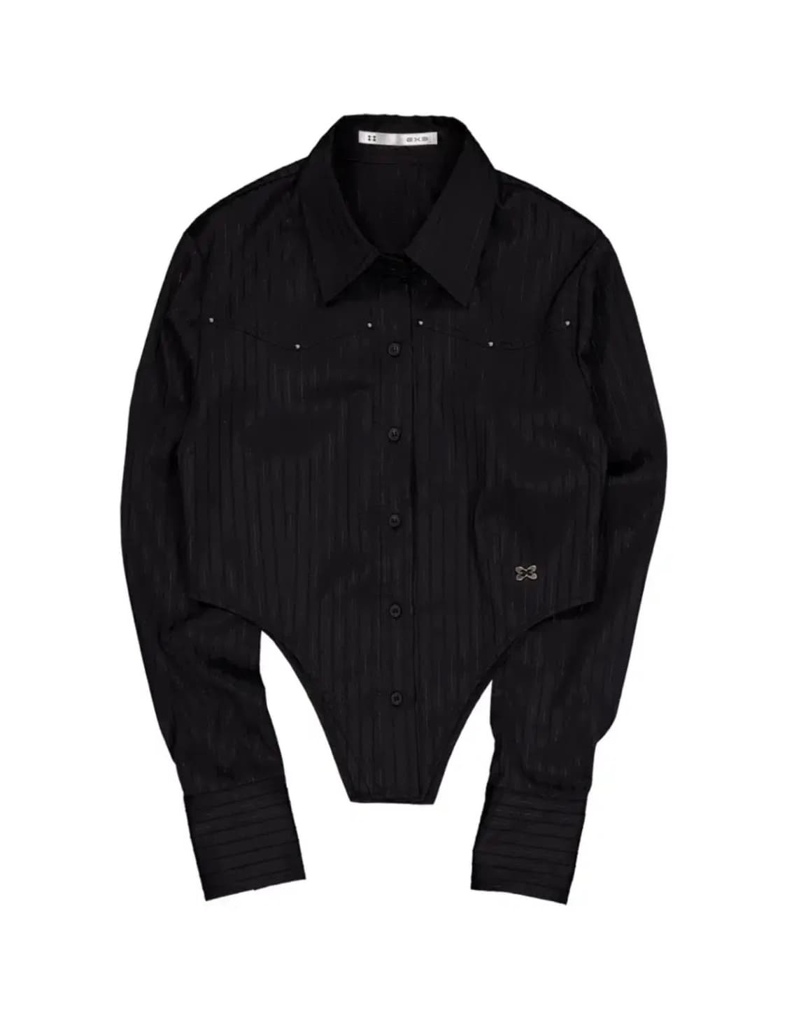 셋업이엑스이 setupexe 비키니 라인 셔츠 블랙 상품이미지1