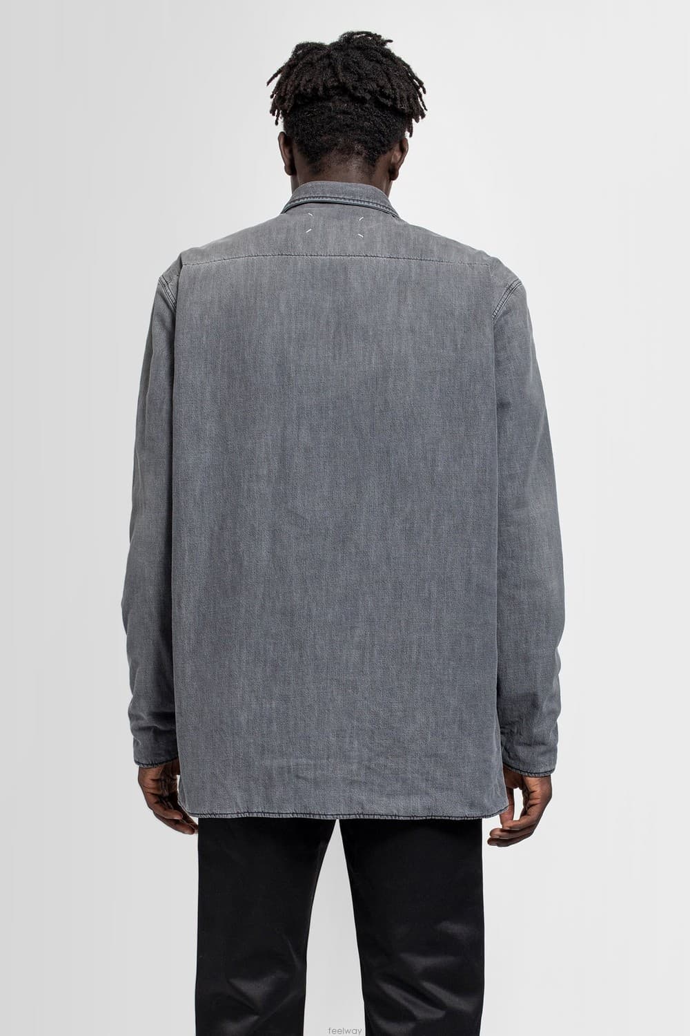 [새제품]41 마르지엘라 데님 자켓 패디드 패딩 흑청 마르지엘라 데님셔츠 상품이미지2