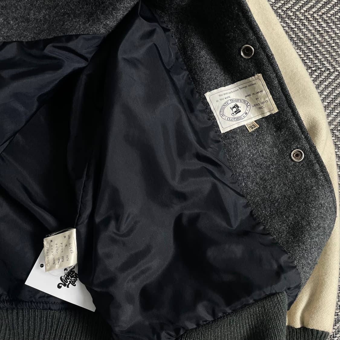 일본 오리지날 빈티지 모직 바시티 자켓y 3244 상품이미지6